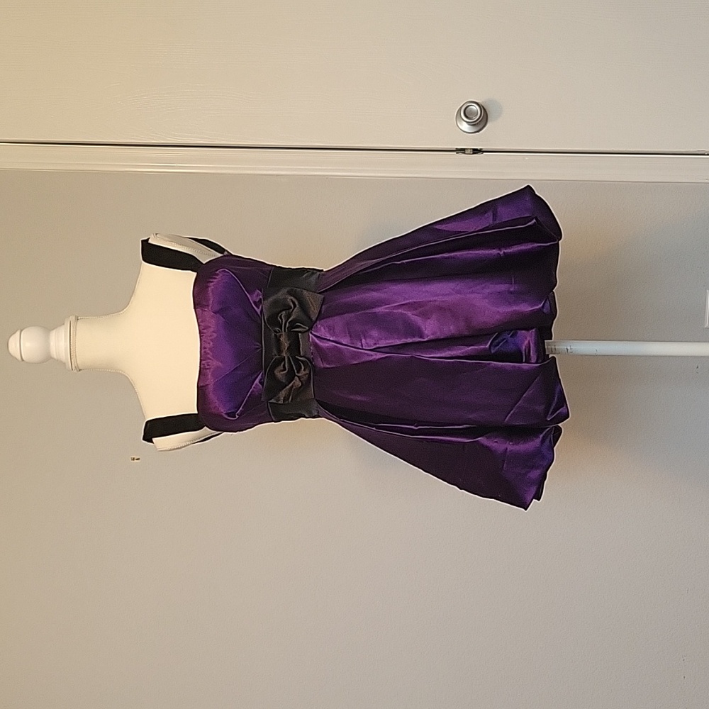 Elegant Purple and Black Speechless Dress, Size 3